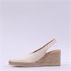 Unisa Decia Pointed Slingback Espadrille - Ivory Leather
